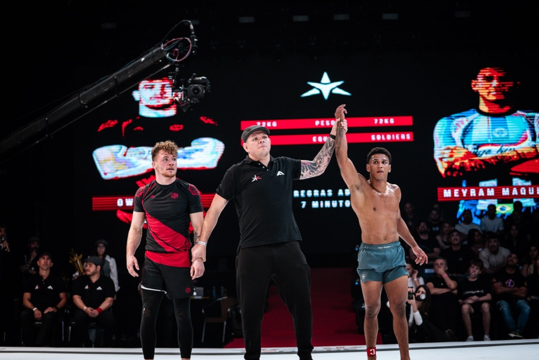 Meyram Maquiné, Pedro Marinho e Roosevelt Sousa no BJJ Stars 18