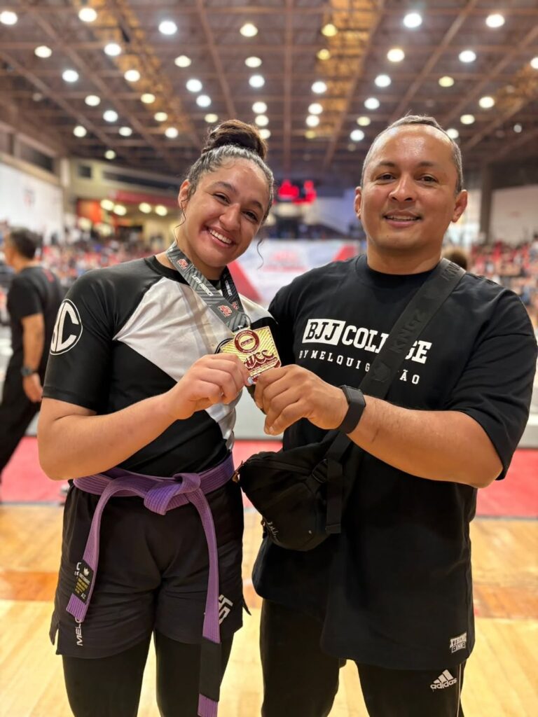 Convivência de treino com Melqui Galvão abriu a mente de Livia Barasine para o No Gi. "Mudou tudo", disse.