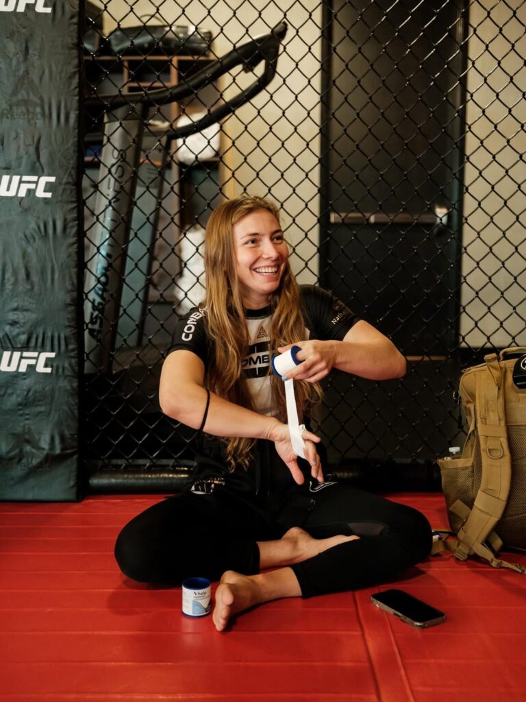 Carol Brunacio during a day of activities at the UFC Performance Institute in Las Vegas.