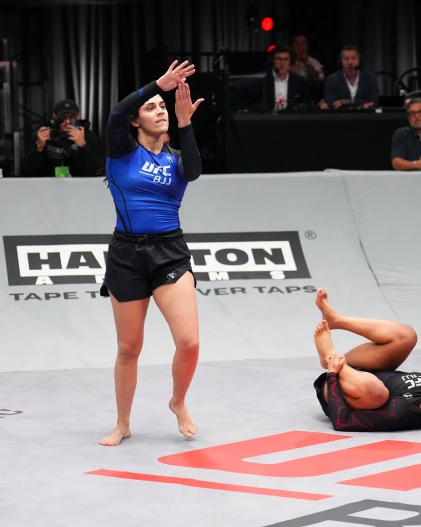 Rebeca Lima gave Taylor Hishaw no room to work in her UFC BJJ debut. The Brazilian won by submission. Photo: Chris Unger/Zuffa LLC