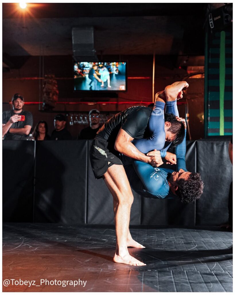 With five wins and five submissions, Marco Aurellio won the no-gi GP with a perfect record.