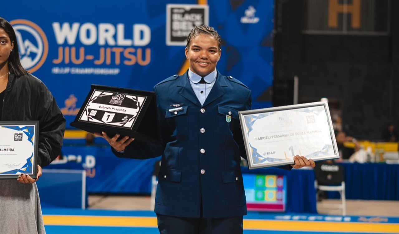 Erich Munis e Gabi Pessanha no Mundial IBJJF