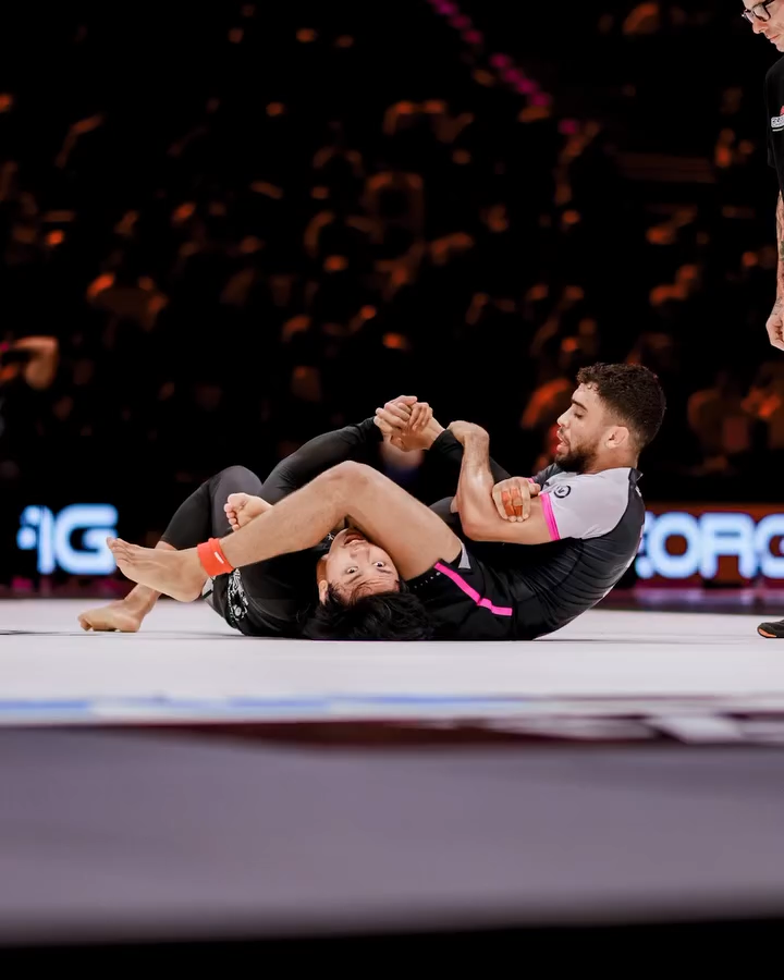 Kennedy Maciel moments before submitting Gavin Corbe with an armbar in the under-66kg final. Photo: Juha-Matti Tolvanen