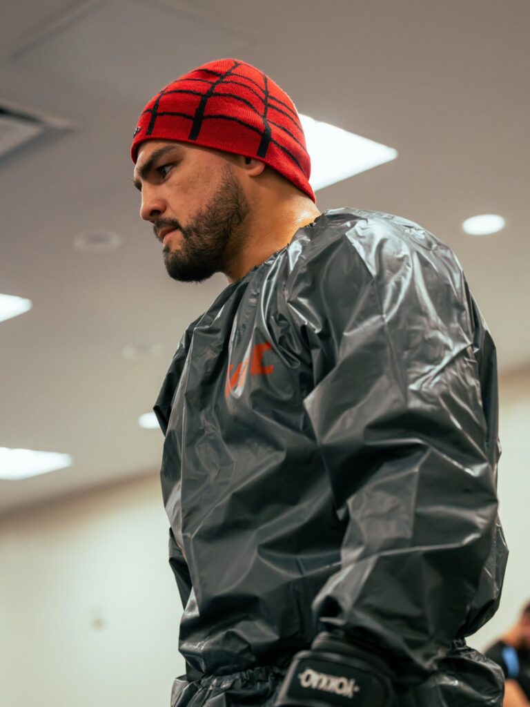 Kelvin Gastelum during a weight cut for one of his UFC bouts. Photo: Handout / Instagram