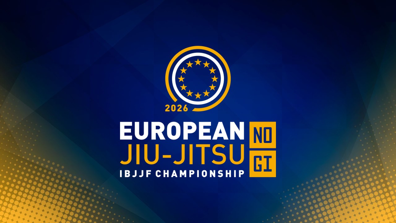 Arte oficial do Europeu No Gi 2026 da IBJJF