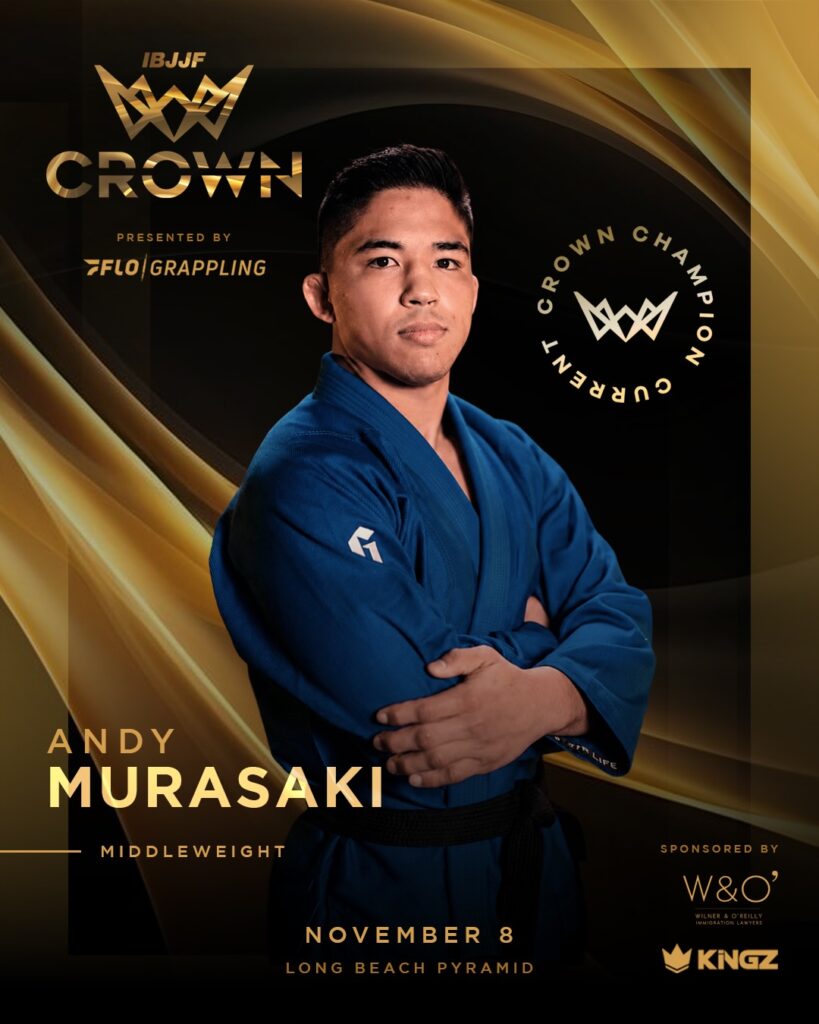 Andy Murasaki, bicampeão do peso médio, confirmado no The Crown 2026