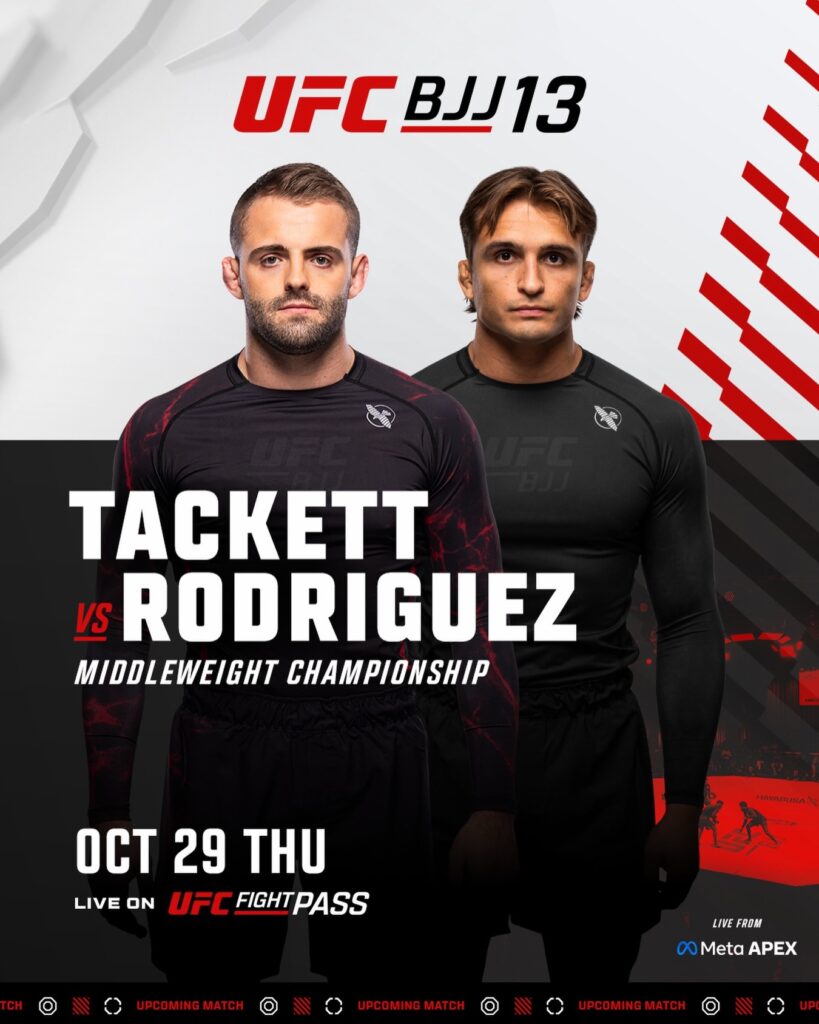 William Tackett e Jay Rod, que disputam o cinturão dos médios no UFC BJJ 13